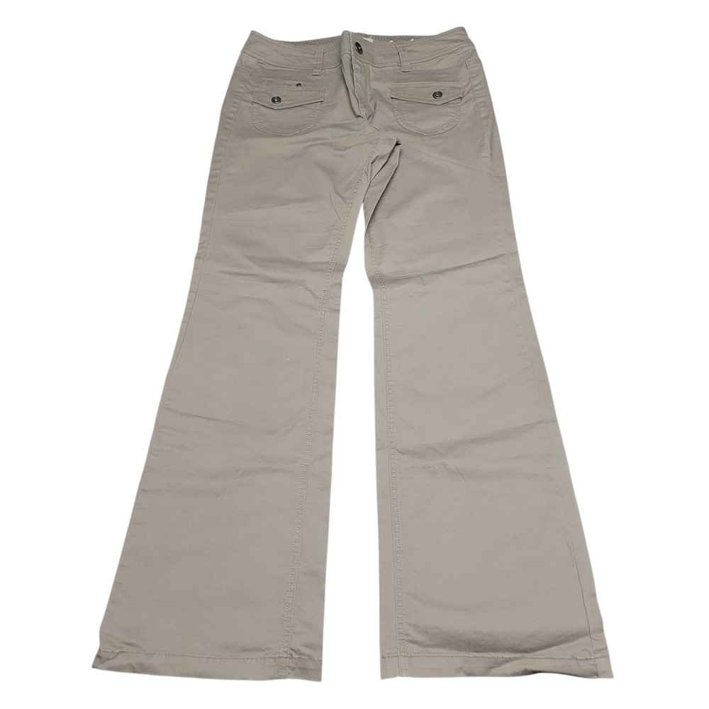 Smart Set Girls Junior Size‎ 13 Beige Cotton Spandex Flared Leg Pants Casual
